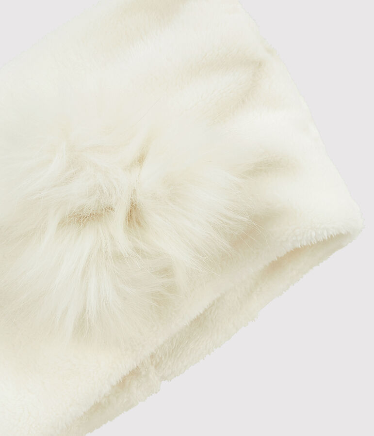 Snood enfant fille blanc MARSHMALLOW