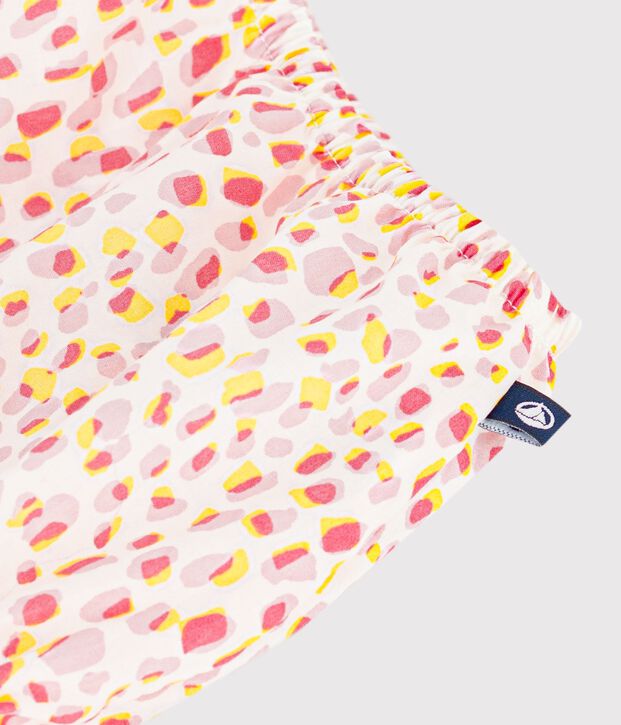 Bloomer b&eacute;b&eacute; en coton imprim&eacute; blanc/multicouleur