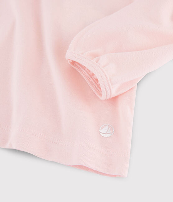 Tee-shirt à col enfant fille rose MINOIS