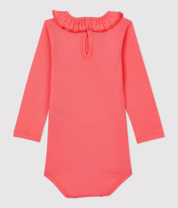 Body en coton b&eacute;b&eacute;. orange