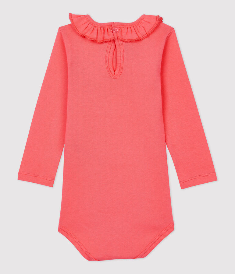 Body en coton b&eacute;b&eacute;. orange PEACHY