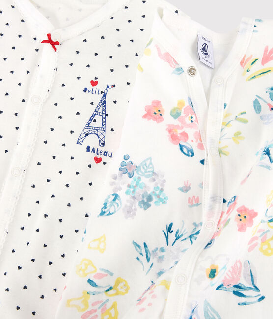 Lot de 2 dors-bien bébé fille en coton variante 1