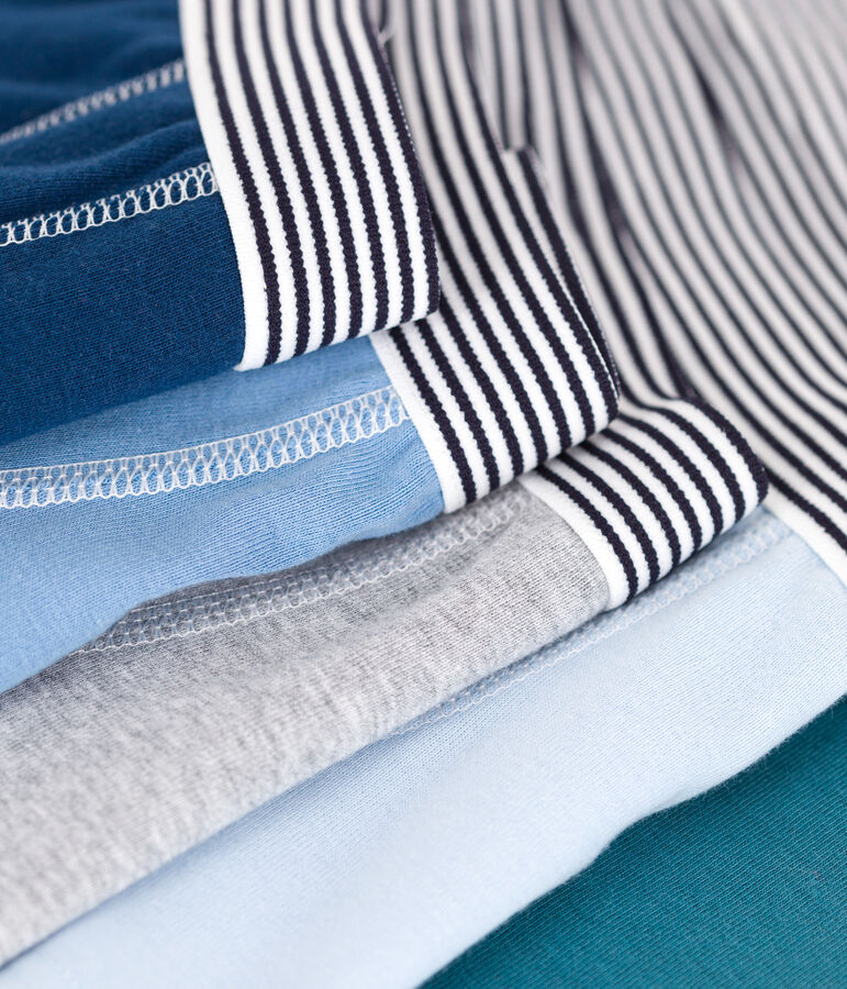 Lot de 5 boxers enfant en coton uni variante 1