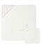 Coffret carré de bain et doudou bébé en éponge et tubique blanc MARSHMALLOW/blanc MULTICO