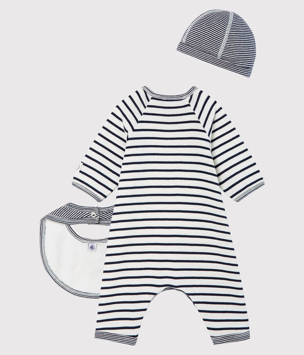 Coffret cadeau 3 pi&egrave;ces b&eacute;b&eacute; mixte multicouleur
