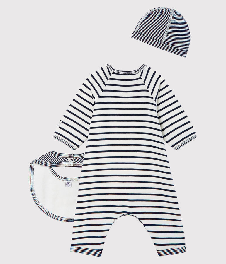 Coffret cadeau 3 pi&egrave;ces b&eacute;b&eacute; mixte multicouleur