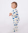 Pyjama bébé en tubique morses blanc AVALANCHE/ MULTICO