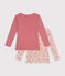 Lot de 2 tee-shirts à manches longues cœur en coton enfant variante 1