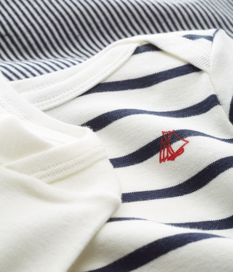 Trio de bodies manches longues b&eacute;b&eacute; multicouleur