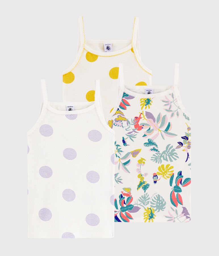 Lot de 3 chemises &agrave; bretelles imprim&eacute; jungle petite fille multicouleur