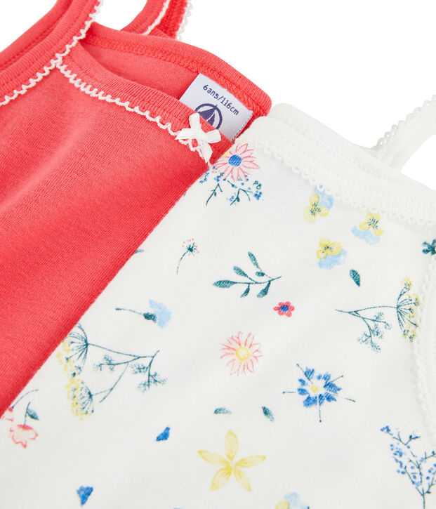 Duo de chemises &agrave; bretelles petite fille multicouleur