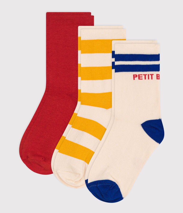 3 paires de chaussettes en coton rayures enfant variante 1