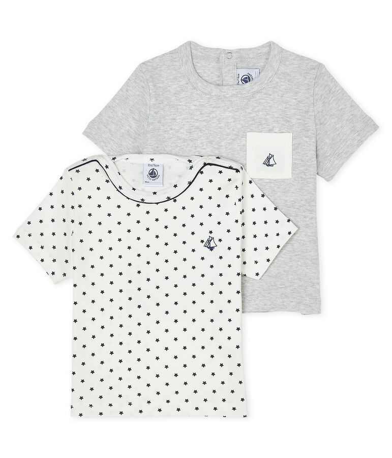 Lot de 2 tee-shirts b&eacute;b&eacute; gar&ccedil;on multicouleur