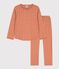 Pyjama cœur petite fille en coton SIENNA/ MARSHMALLOW