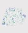 Pyjama enfant en molleton imprim&eacute; dragons blanc/multicouleur