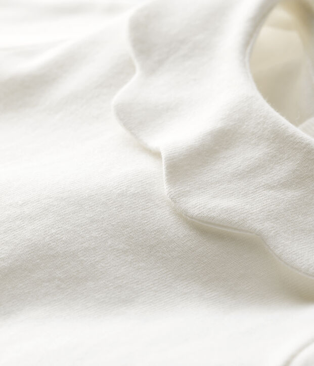 Blouse en coton b&eacute;b&eacute; blanc