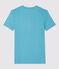 T-shirt col V iconique en coton Femme bleu MIROIR