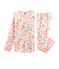 Pyjama petite fille en côte blanc MARSHMALLOW/blanc MULTICO