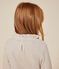 Tee-shirt manches longues en c&ocirc;te enfant fille beige