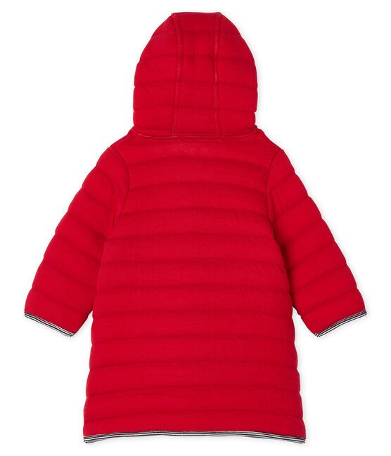 Manteau en tubique matelassé bébé fille rouge TERKUIT CN