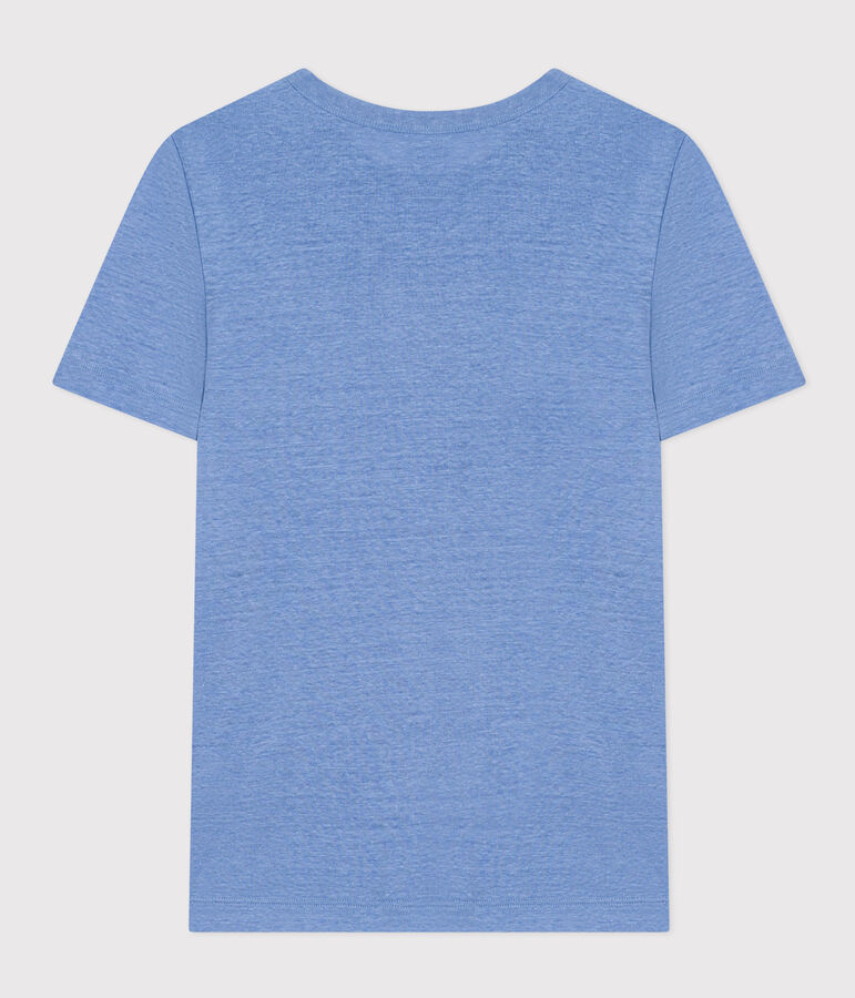 Tee-shirt en lin femme bleu