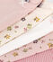 Lot de 5 bodies manches longues fleurs en coton bébé variante 1