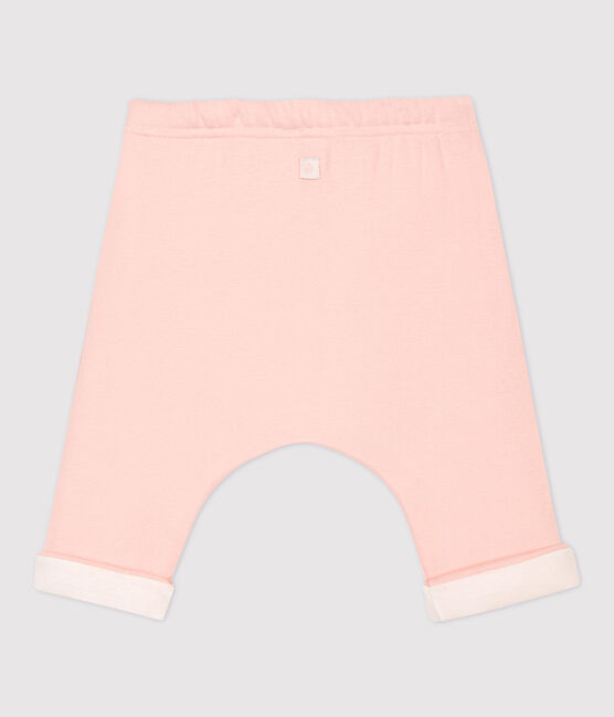 Pantalon bébé en coton biologique rose MINOIS