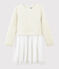 Robe manches longues enfant fille beige MONTELIMAR CHINE