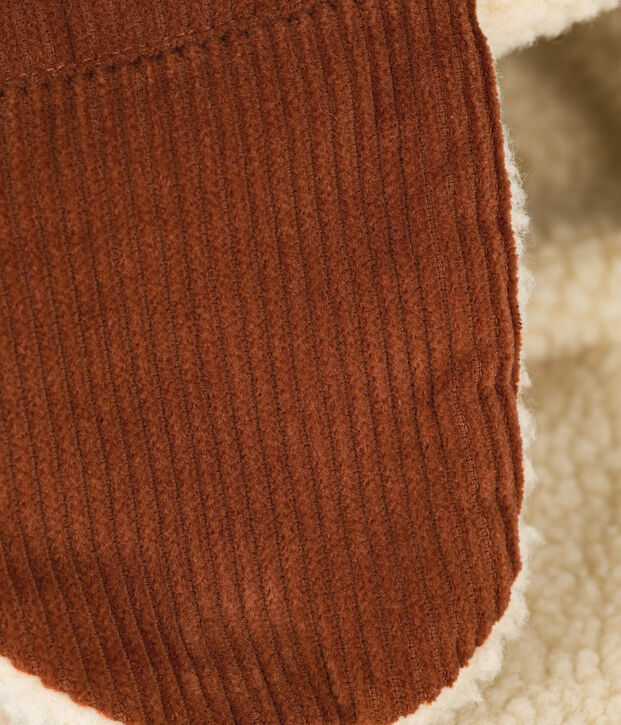 Chapka b&eacute;b&eacute; en velours marron