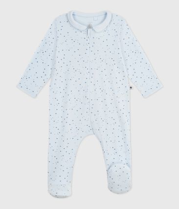Pyjama bébé en coton à col imprimé étoiles
