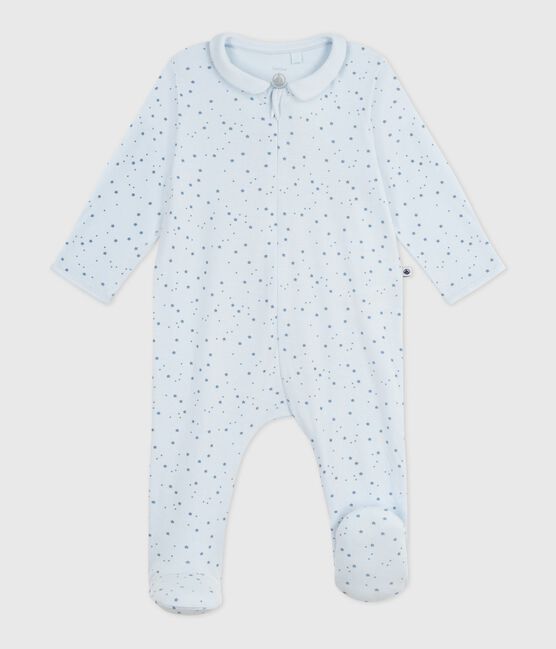 Pyjama bébé en coton à col imprimé étoiles FRAICHEUR/ ADRIATIC