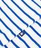 Pyjama short femme en coton &agrave; bretelles &agrave; rayures blanc/bleu