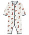 Dors bien sans pieds bébé ouatiné en coton blanc MARSHMALLOW/ MULTICO CN