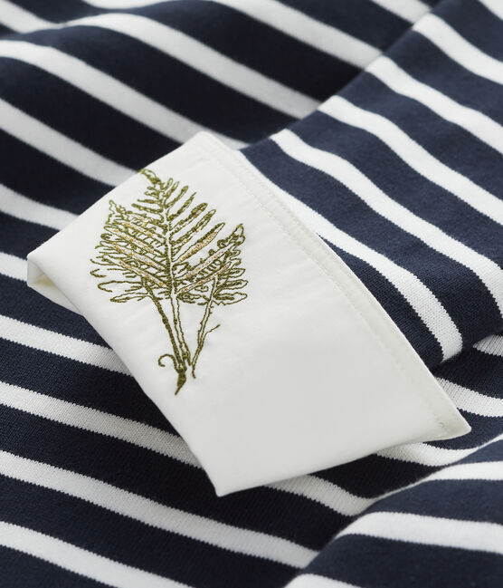 Robe Femme Petit Bateau x Deyrolle bleu SMOKING/blanc MARSHMALLOW