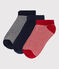 Lot de 3 paires de chaussettes enfant garçon-fille variante 2