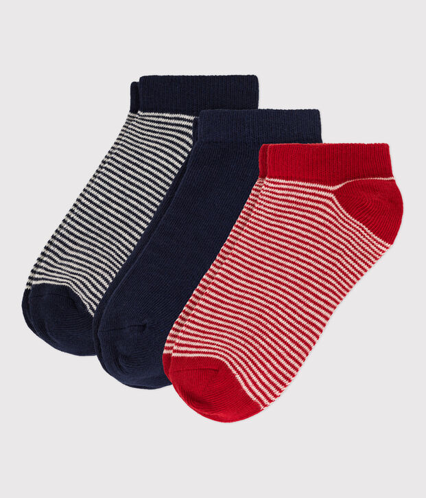 Lot de 3 paires de chaussettes enfant gar&ccedil;on-fille multicouleur