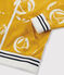 Sweatshirt zippé enfant garçon. jaune BOUDOR/blanc MARSHMALLOW