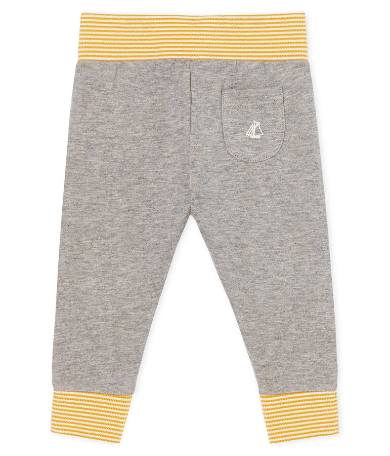 Pantalon b&eacute;b&eacute; en tubique gris