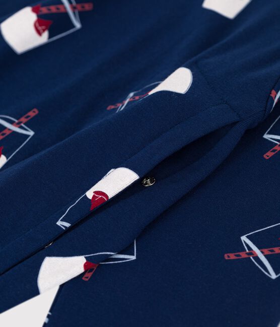 Pyjama allaitement Tajinebanane x Petit Bateau bleu MEDIEVAL/blanc MULTICO