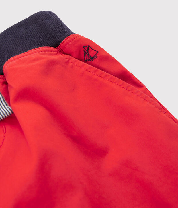 Bermuda enfant gar&ccedil;on rouge