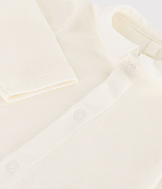 Body à col bébé en coton blanc MARSHMALLOW