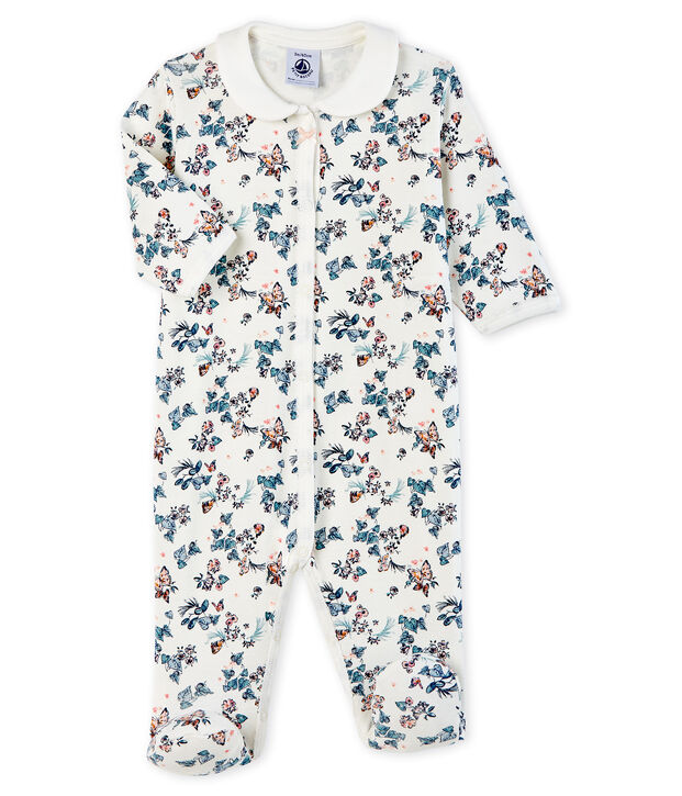 Dors bien b&eacute;b&eacute; fille en c&ocirc;te blanc/multicouleur