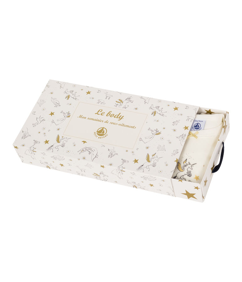 Lot de 5 bodies manches longues b&eacute;b&eacute; fille variante 1