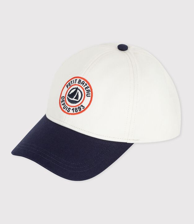 Casquette enfant en coton bleu/bleu