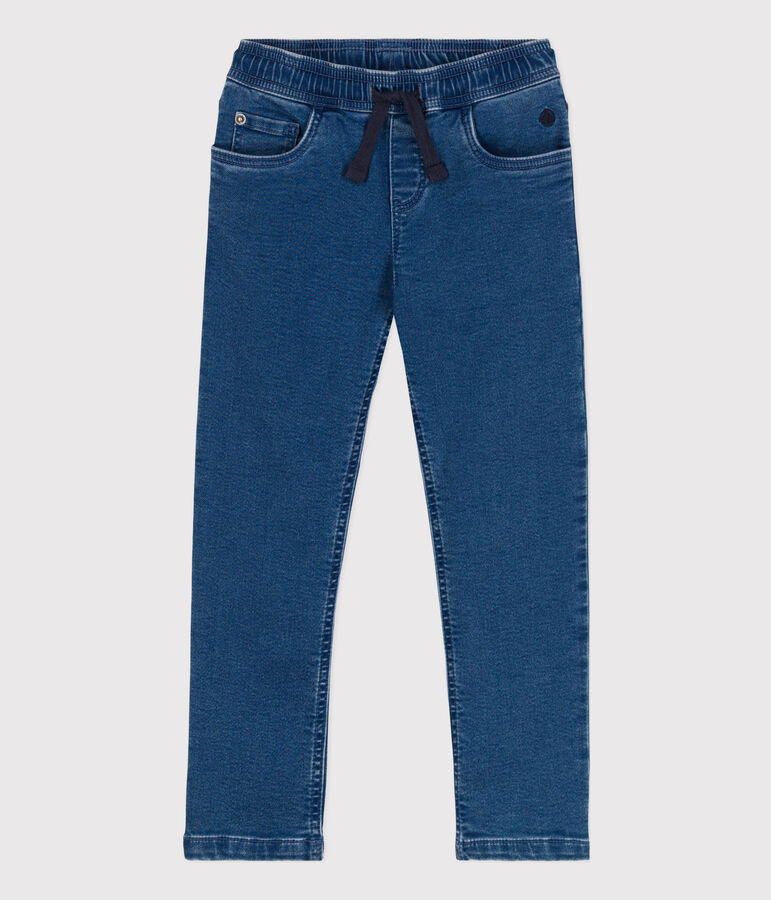 Pantalon regular en denim enfant gar&ccedil;on bleu DENIM BLEU DELAVE