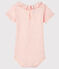 Body bébé fille à collerette rose FLEUR/rose COPPER