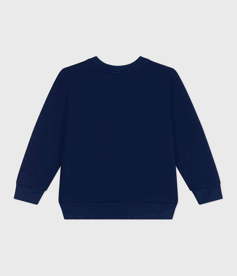 Sweatshirt enfant mixte en coton imprim&eacute; bleu MEDIEVAL