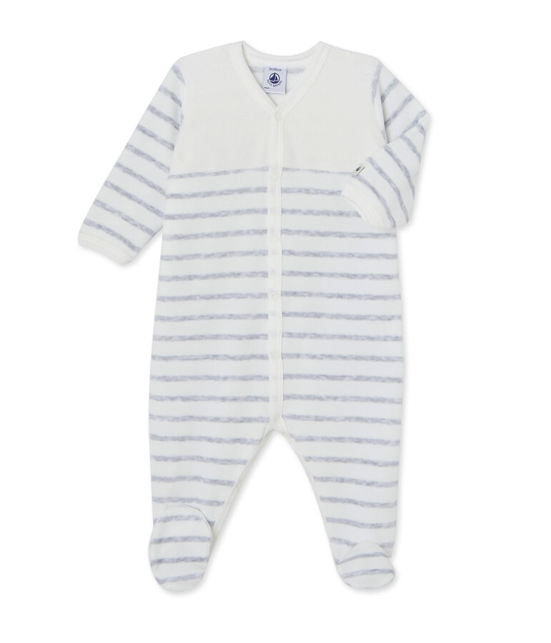 Dors bien b&eacute;b&eacute; ray&eacute; blanc/gris