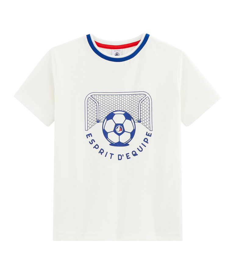 Tee-shirt enfant garcon blanc