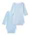 Lot de 2 bodies naissance manches longues bébé garçon blanc LOT